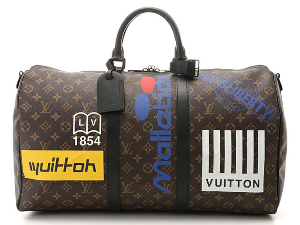 Louis Vuitton Monogram Keepall Bag Boston Bandouliere Brown